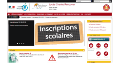 Desktop Screenshot of lycee-charles-renouvier.com